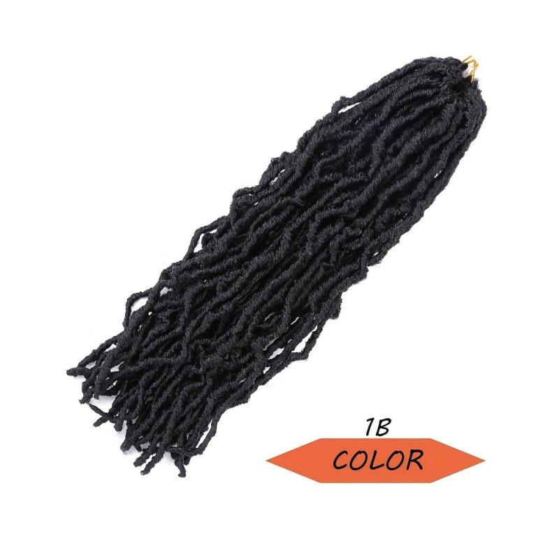 45 72 Cm Soft Locs Crochet Hair Extensions Curly Faux Locs Crochet Braid