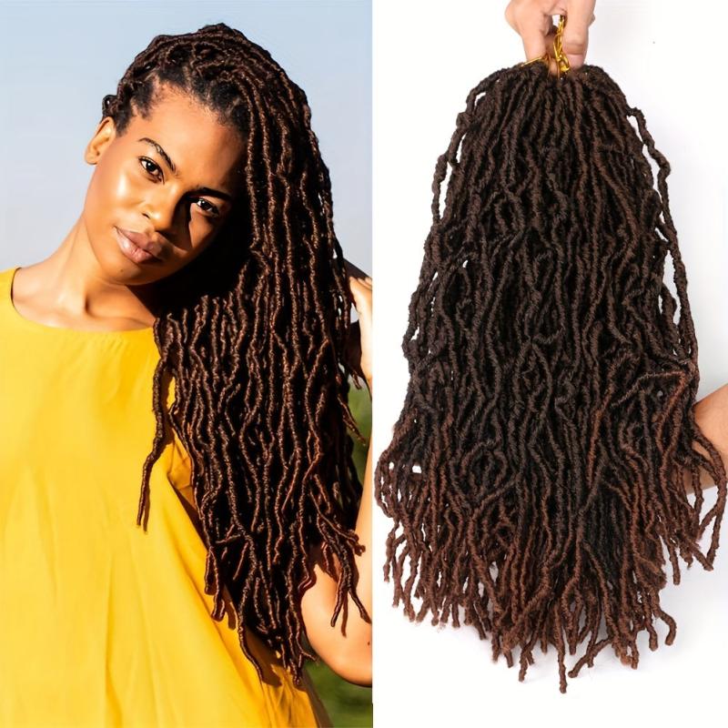 45 72 Cm Soft Locs Crochet Hair Extensions Curly Faux Locs Crochet Braid