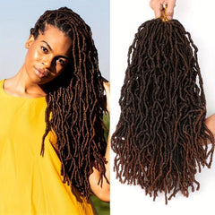 45 72 Cm Soft Locs Crochet Hair Extensions Curly Faux Locs Crochet Braid