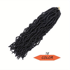 45 72 Cm Soft Locs Crochet Hair Extensions Curly Faux Locs Crochet Braid