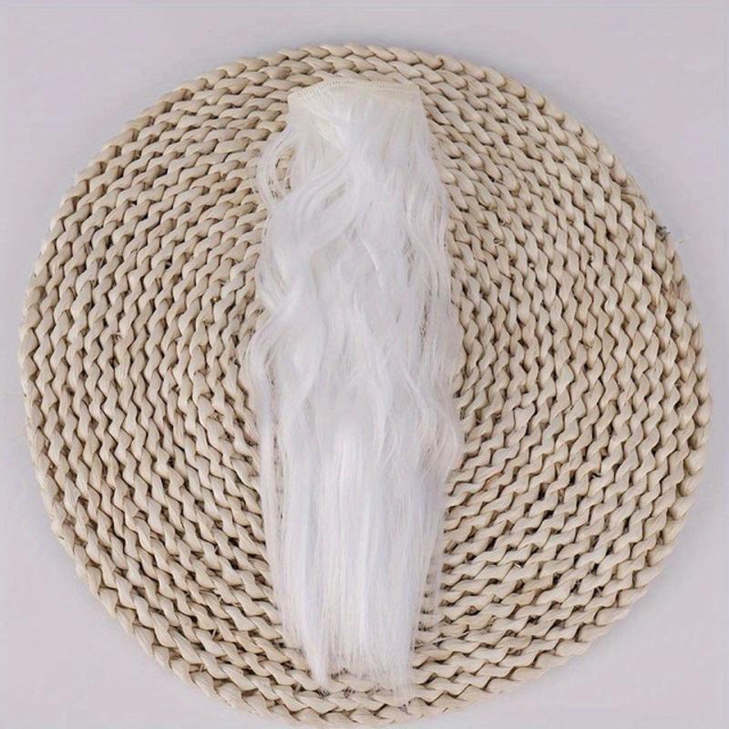 25 4 Cm Curly Wavy Hair Extension Doll Synthetic Fiber Wig Making