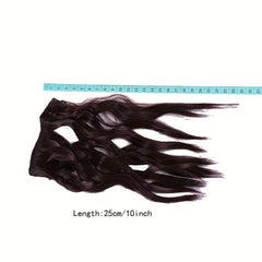 25 4 Cm Curly Wavy Hair Extension Doll Synthetic Fiber Wig Making