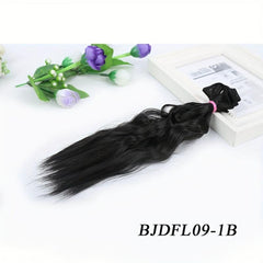 25 4 Cm Curly Wavy Hair Extension Doll Synthetic Fiber Wig Making