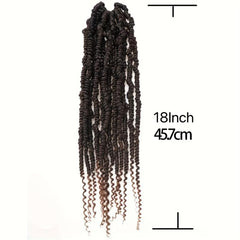 Pre-twisted Passion Twist Godness Braiding Hair Extensions 1B BUG 45 72 Cm