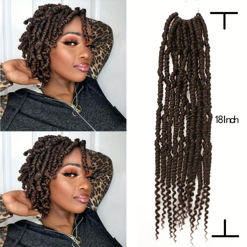Pre-twisted Passion Twist Godness Braiding Hair Extensions 1B BUG 45 72 Cm