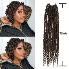 Pre-twisted Passion Twist Godness Braiding Hair Extensions 1B BUG 45 72 Cm
