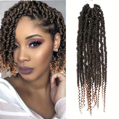 Pre-twisted Passion Twist Godness Braiding Hair Extensions 1B BUG 45 72 Cm