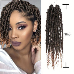 Pre-twisted Passion Twist Godness Braiding Hair Extensions 1B BUG 45 72 Cm