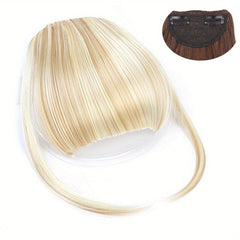 Short Heat Resistant Clip In Bangs for Women Synthetic Wig