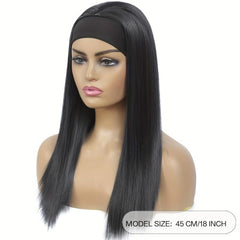 Short Straight Synthetic Glueless Headband Wig for Women