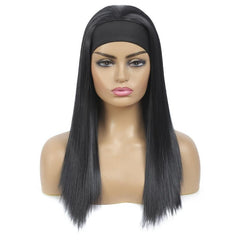 Short Straight Synthetic Glueless Headband Wig for Women