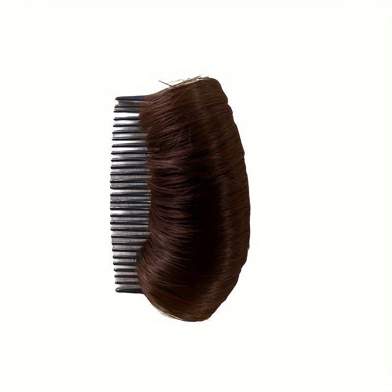 Hair Pad with Comb Synthetic Hair Extensions for Daily Use