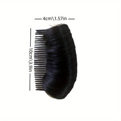 Hair Pad with Comb Synthetic Hair Extensions for Daily Use