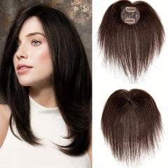 6x6 Lace Topper Straight Human Hair Clip In Extensions