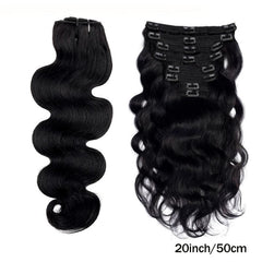 Body Wave Clip In Hair Extensions Human Hair Brazilian 14-26 Inch