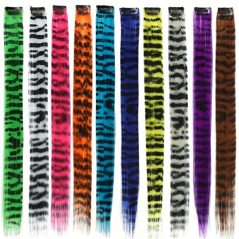 Synthetic Long Straight Clip In Hair Pieces Women Hair Extension Hairpiece