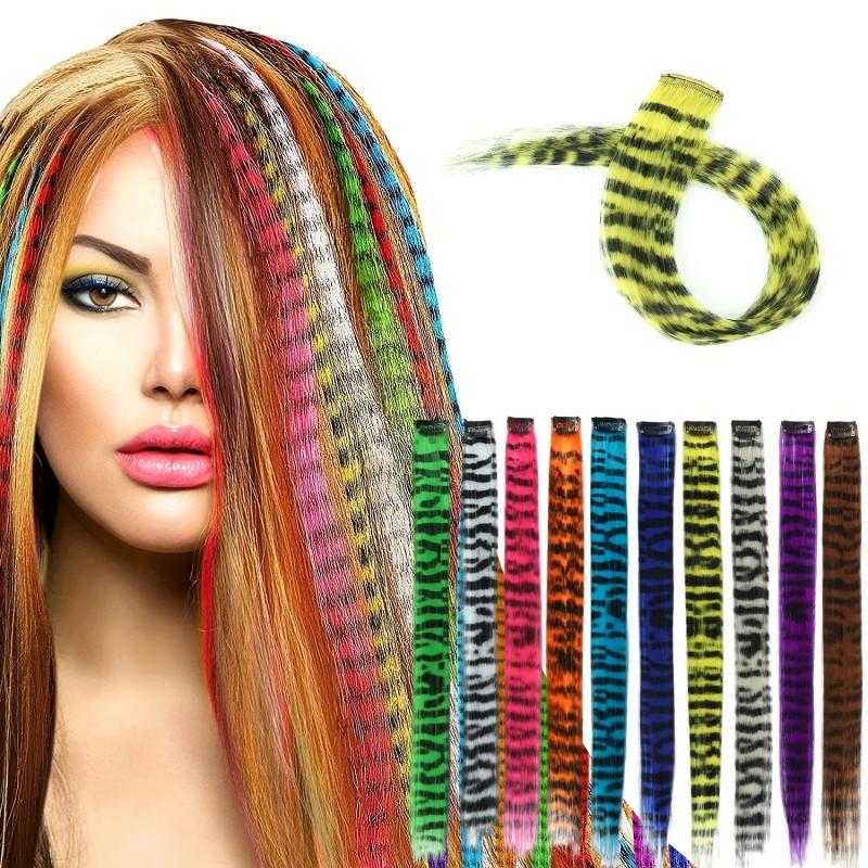 Synthetic Long Straight Clip In Hair Pieces Women Hair Extension Hairpiece
