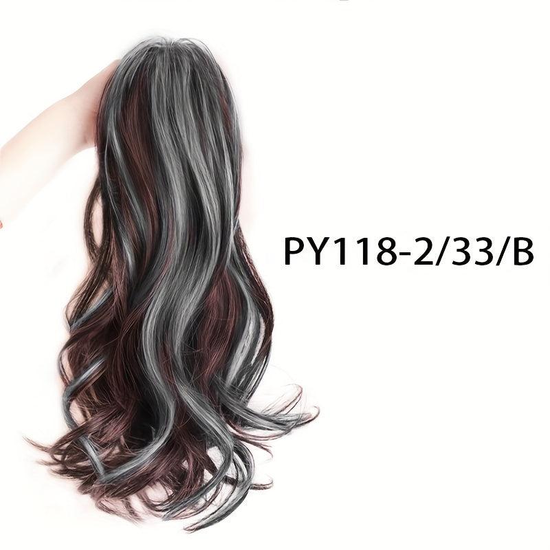 Curly Wavy Synthetic Ponytail Extension Claw Clip Tails for Women 35-56cm