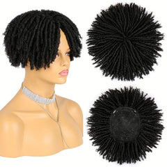 15.24 cm Dreadlock Topper Wig Braided Half Wig Short Synthetic Hair Piece