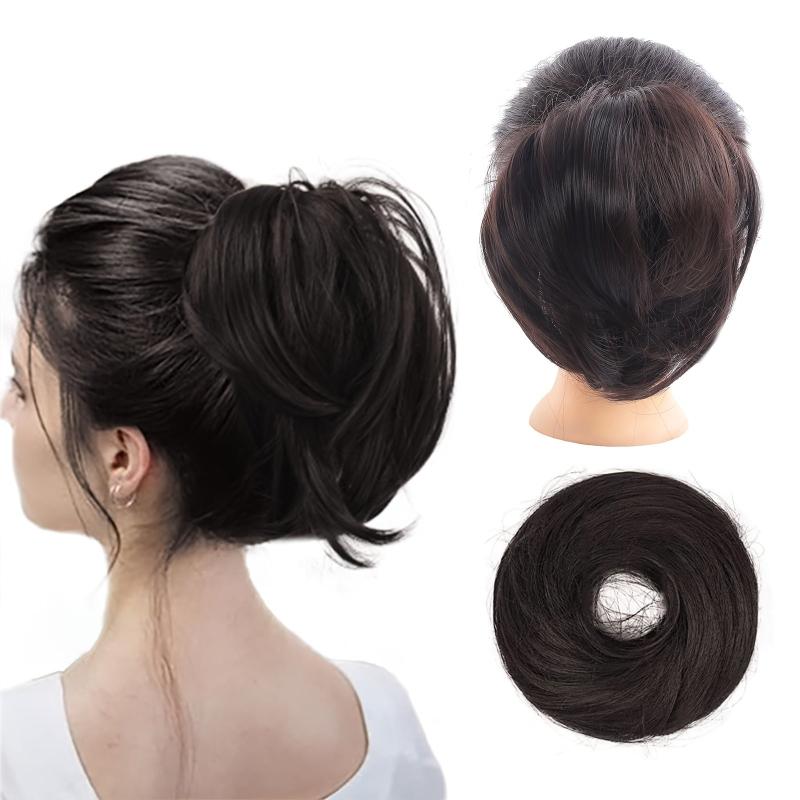 Synthetic Messy Bun Scrunchie Chignon Hair Piece