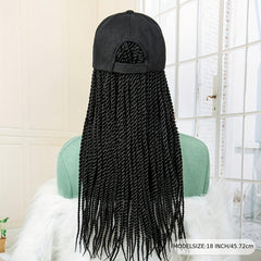 Long Box Braid Hair Wig with Baseball Cap Synthetic Hair