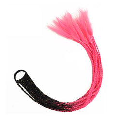 12PCS Colored Braids Hair Extensions Rainbow Braid Hairpiece