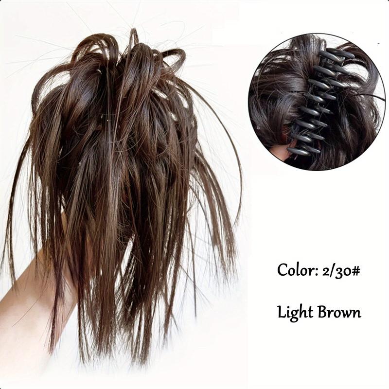 Messy Bun Hair Piece Clip Chignon Ponytail Updo Scrunchie Hairpiece