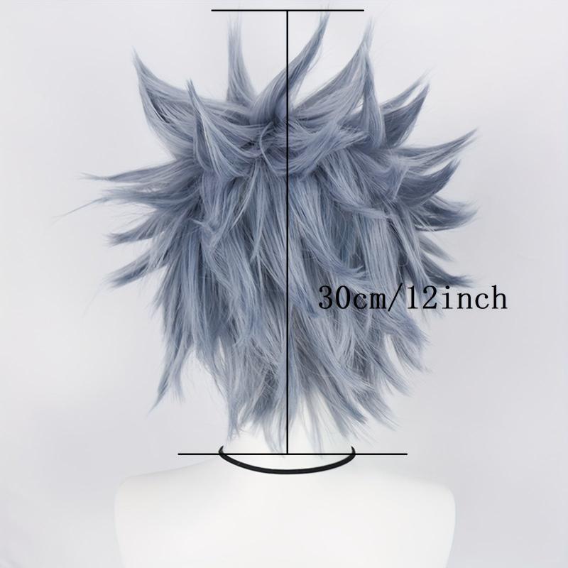 Short Haze Straight Anime Cosplay Wig for Halloween - 1pc Wig Cap