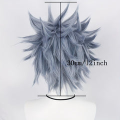 Short Haze Straight Anime Cosplay Wig for Halloween - 1pc Wig Cap