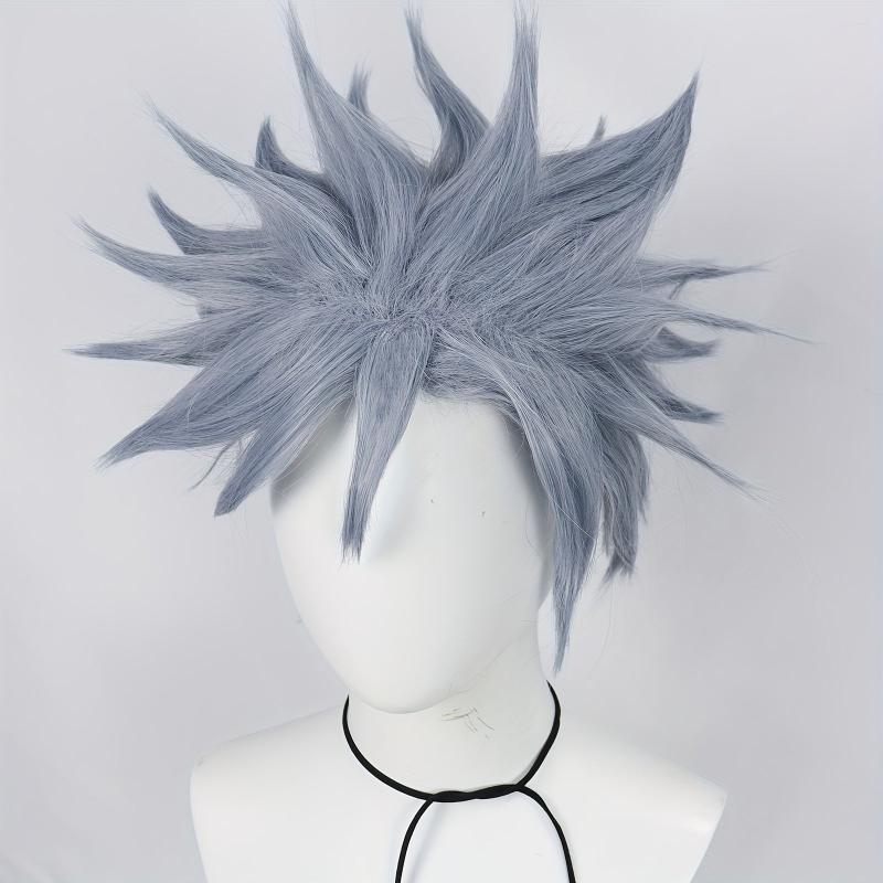 Short Haze Straight Anime Cosplay Wig for Halloween - 1pc Wig Cap