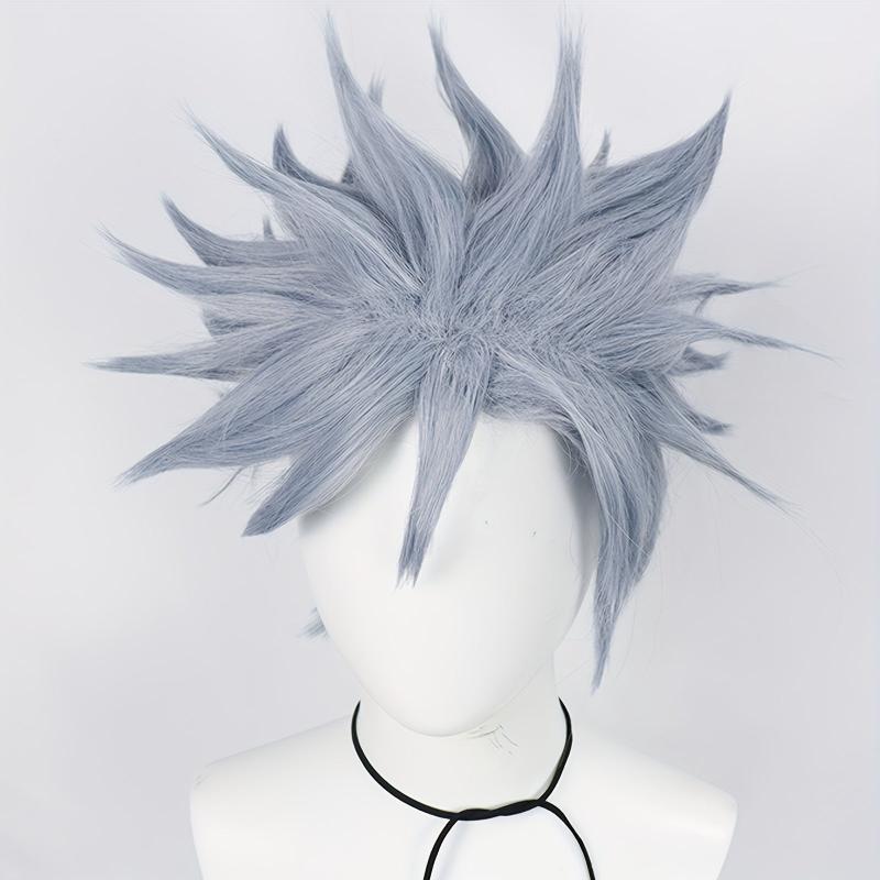 Short Haze Straight Anime Cosplay Wig for Halloween - 1pc Wig Cap