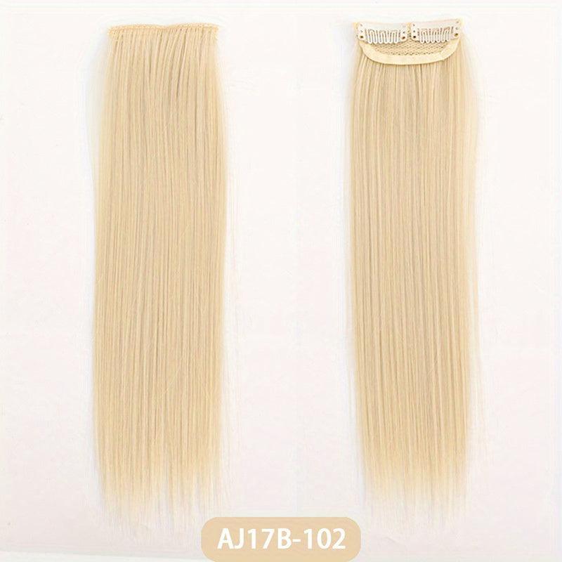 30 48 Cm Straight Synthetic Clip Hair Extension Wig