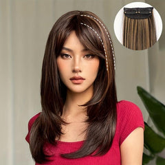 30 48 Cm Straight Synthetic Clip Hair Extension Wig