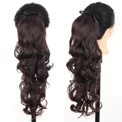 Curly Wavy Ponytail Extensions 45-72 cm Long Clip In Hair Extensions
