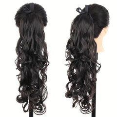 Curly Wavy Ponytail Extensions 45-72 cm Long Clip In Hair Extensions