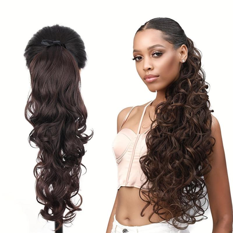 Curly Wavy Ponytail Extensions 45-72 cm Long Clip In Hair Extensions