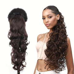Curly Wavy Ponytail Extensions 45-72 cm Long Clip In Hair Extensions