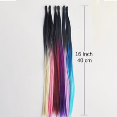 Colorful Synthetic I Tip Hair Extensions 40-64 cm 0.5g