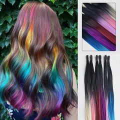 Colorful Synthetic I Tip Hair Extensions 40-64 cm 0.5g