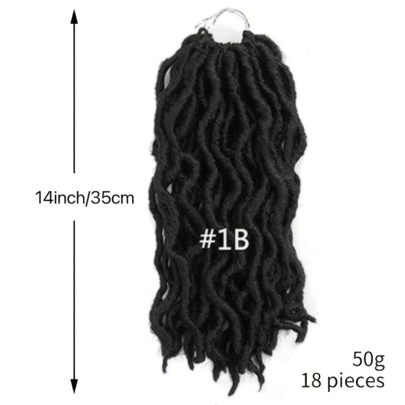 Short Dreadlock Wig Braided Wigs For Women 35 56 Cm 1B 1B 27