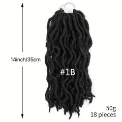 Short Dreadlock Wig Braided Wigs For Women 35 56 Cm 1B 1B 27