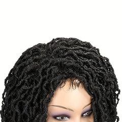 Short Dreadlock Wig Braided Wigs For Women 35 56 Cm 1B 1B 27