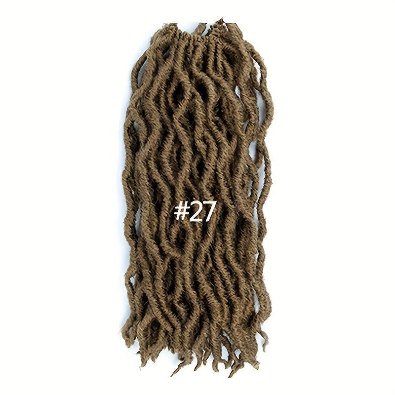 Short Dreadlock Wig Braided Wigs For Women 35 56 Cm 1B 1B 27