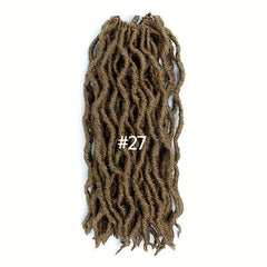 Short Dreadlock Wig Braided Wigs For Women 35 56 Cm 1B 1B 27