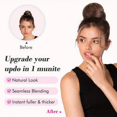 Messy Bun Ponytail Drawstring Short Ponytail Braid Bun Synthetic Hair Patch