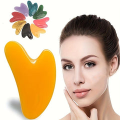 Heart Shape Gua Sha Facial Massage Tool - Skin Care Tool for Face & Body