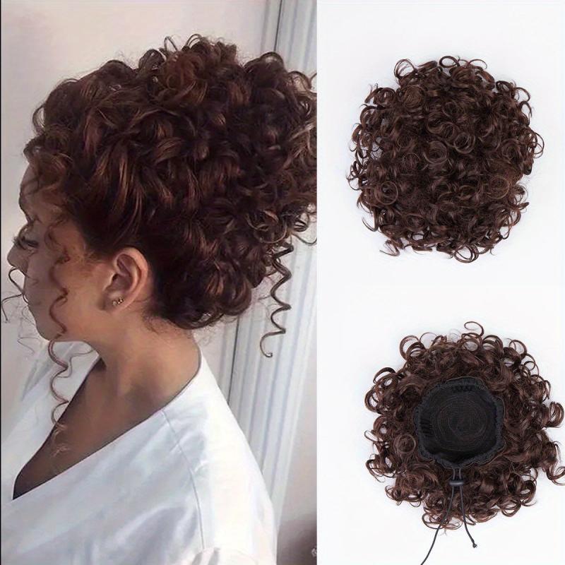 Curly Drawstring Ponytail Hair Piece For Women 20-32cm Kinky Ponytail Extension