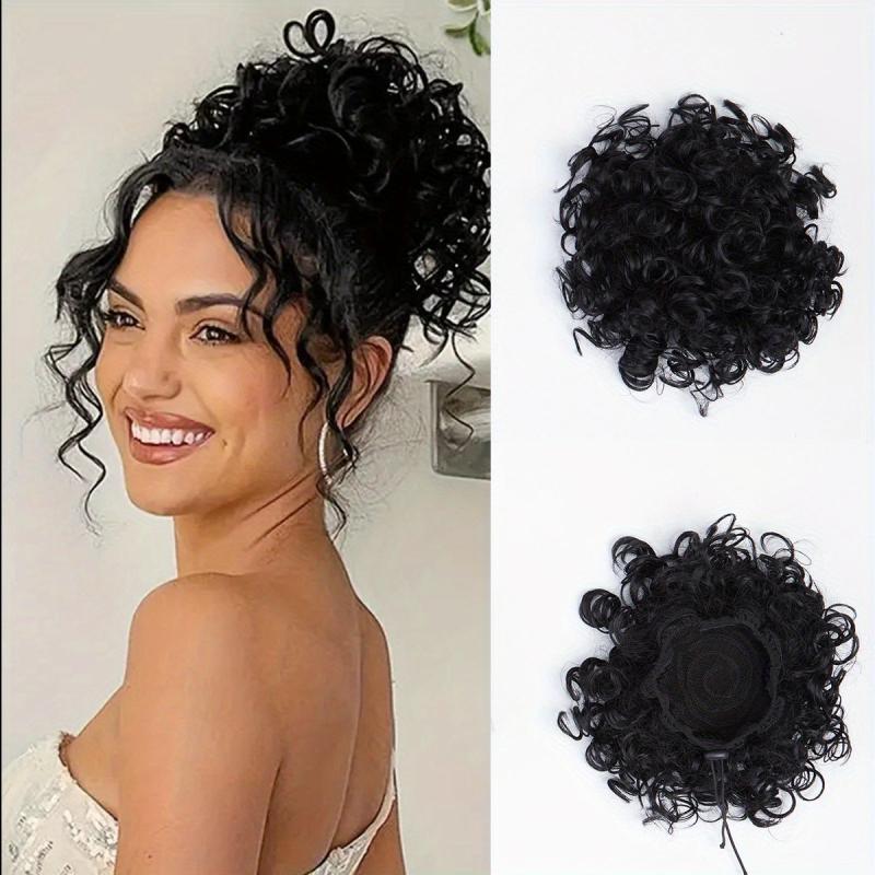 Curly Drawstring Ponytail Hair Piece For Women 20-32cm Kinky Ponytail Extension