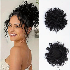 Curly Drawstring Ponytail Hair Piece For Women 20-32cm Kinky Ponytail Extension
