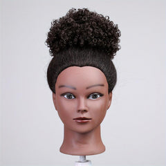 Curly Afro Bun Extensions Synthetic Hair Updo Hair For Women